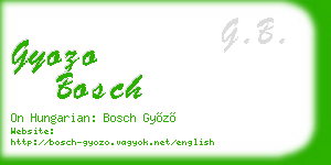 gyozo bosch business card
